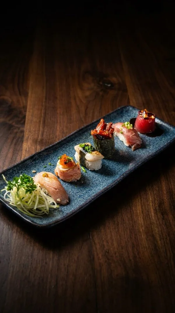 Sushis exclusivos autorais criados para o Omakase Fuyu
